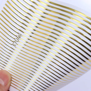 Gold Silver Lines Nail Sticker DIY Nails BORN PRETTY 