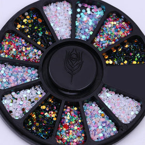 Colorful Plastic Round Nail Sequins DIY Nails BORN PRETTY 
