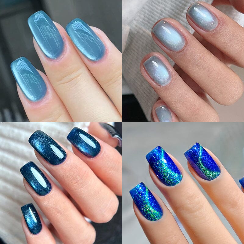 Blue Collection Cat Magnetic Gel Polish 10ml Gel Nail Polish BORN PRETTY 