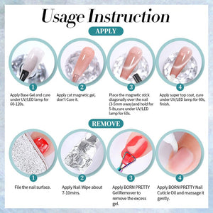 Cat Magnetic Gel Polish 10ml Gel Nail Polish BORN PRETTY 