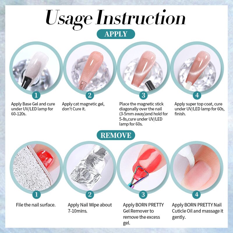 Cat Magnetic Gel Polish 10ml Gel Nail Polish BORN PRETTY 
