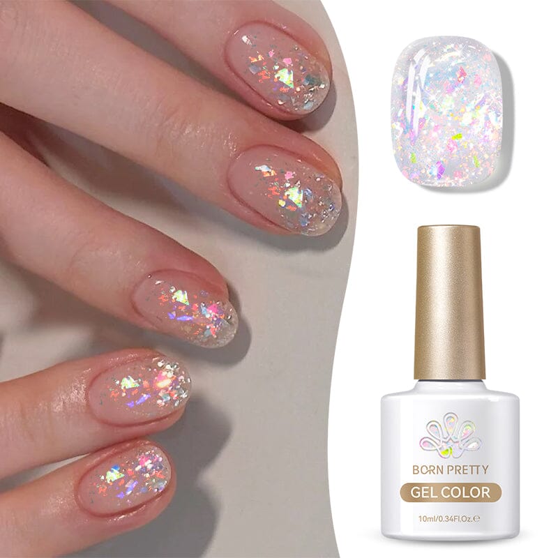 Multicolor Sequins Glitter Gel Polish SG01 Rippling Dream 10ml Gel Nail Polish BORN PRETTY 