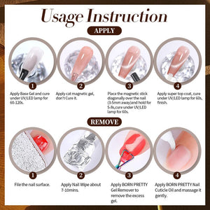 Autumn Winter Collection Cat Magnetic Gel Polish 10ml Gel Nail Polish BORN PRETTY 