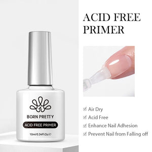 Function Gel 10ml (Base Top Coat Reinforcement Gel Dehydrator Primer) Gel Nail Polish BORN PRETTY Acid-Free Nail-Primer 