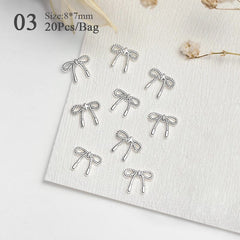 20pcs Metal Bowknot 3D Nail Decoration Nail Decoration BORN PRETTY 03 