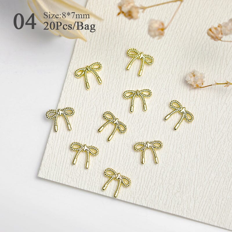 20pcs Metal Bowknot 3D Nail Decoration Nail Decoration BORN PRETTY 04 