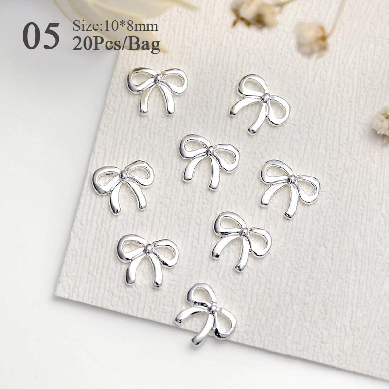 20pcs Metal Bowknot 3D Nail Decoration Nail Decoration BORN PRETTY 05 