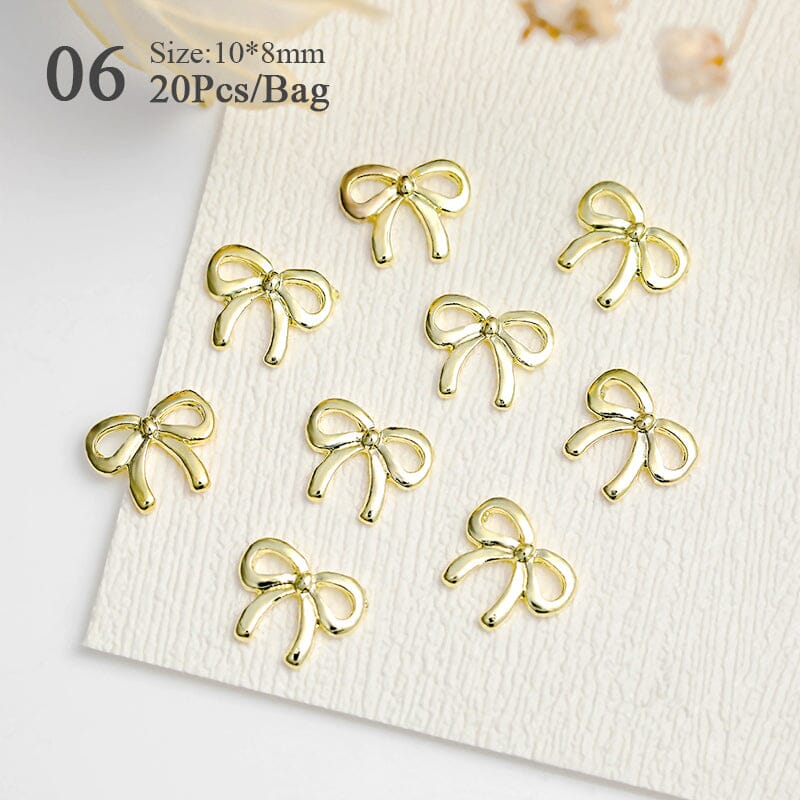 20pcs Metal Bowknot 3D Nail Decoration Nail Decoration BORN PRETTY 06 