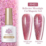 Reflective Moonlight Cat Magnetic Gel 10ml Gel Nail Polish BORN PRETTY RM01 
