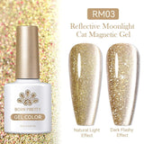 Reflective Moonlight Cat Magnetic Gel 10ml Gel Nail Polish BORN PRETTY RM03 