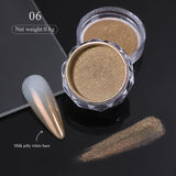 Gradient Auroras Colorful Pearl Powder Nail Pigment Nail Powder No Brand 06 