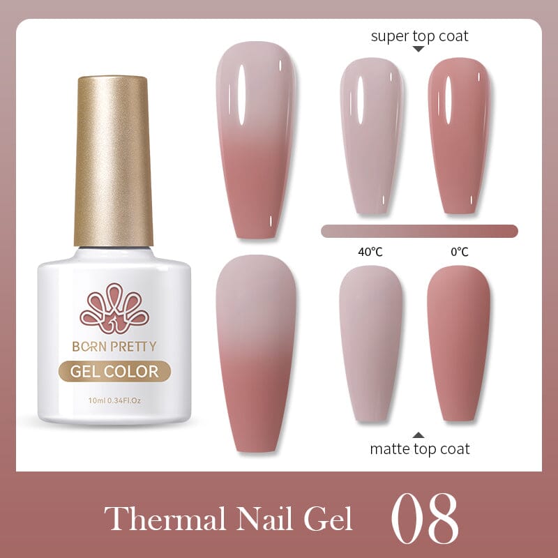 Thermal Nail Gel Polish 10ml 08 Gel Nail Polish BORN PRETTY 