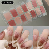 14 Strips Gel Nail Strips Full Cover Nail Stickers Nail Sticker No Brand 01 
