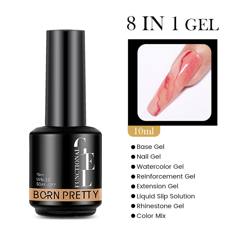 8 in 1 Nail Glue Gel 15ml Gel Nail Polish BORN PRETTY 