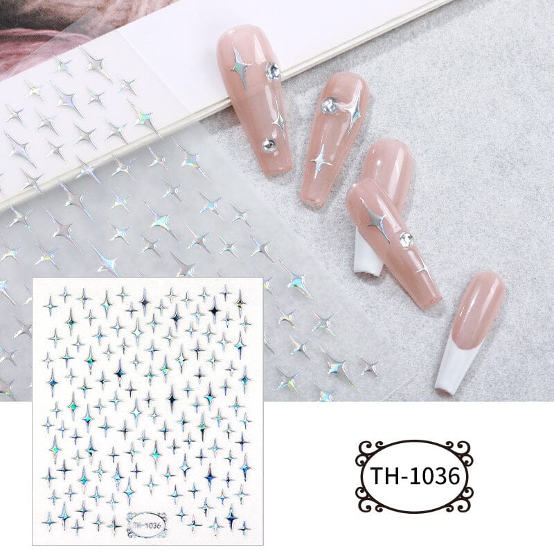 Gradient Star 3D Nail Sticker TH-1036 Nail Sticker BORN PRETTY 