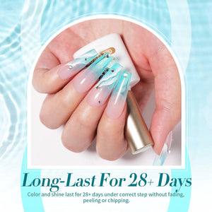 6 Colors Jelly Gel Set Sea Glass 7ml Gel Nail Polish BORN PRETTY 
