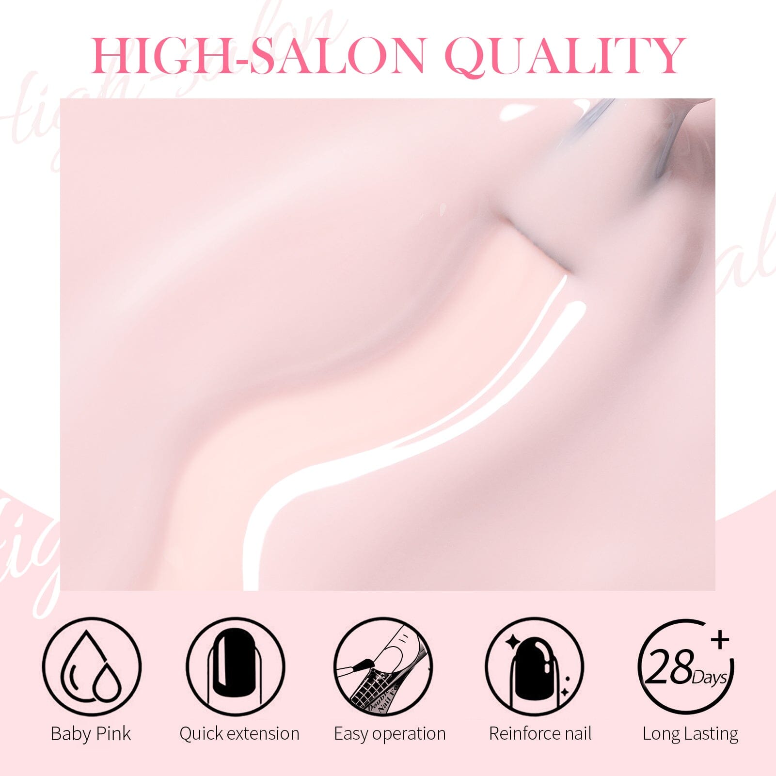 3pcs Set Baby Pink Quick Building Nail Gel Kit Gel Nail Polish BORN PRETTY 