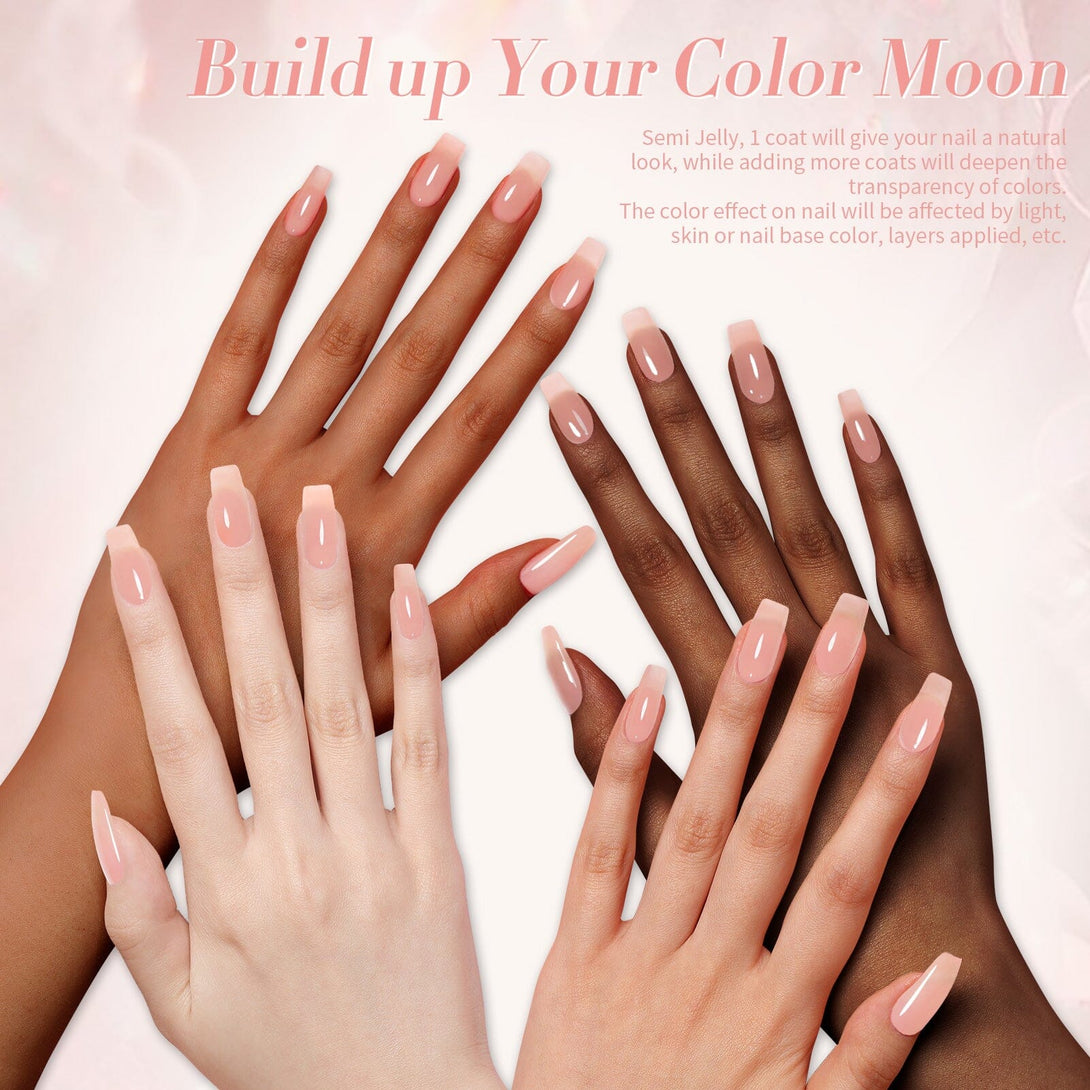 X-Jelly Gel HEMA FREE Semi Jelly Gel Nude #02 15ml Gel Nail Polish BORN PRETTY 