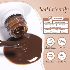 Smoky Rose Milky Jelly Gel 6 Colors Set 7ml Gel Nail Polish BORN PRETTY 