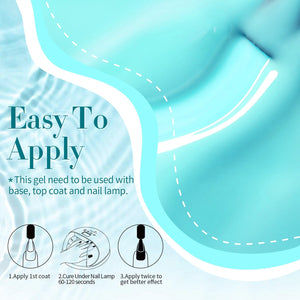 6 Colors Jelly Gel Set Sea Glass 7ml Gel Nail Polish BORN PRETTY 