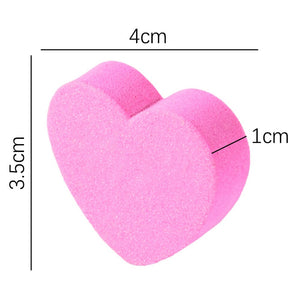 Heart Shape Sponge Nail Files Washable Tools & Accessories BORN PRETTY 