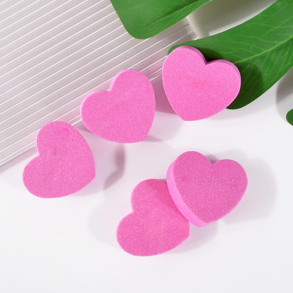 Heart Shape Sponge Nail Files Washable Tools & Accessories BORN PRETTY 