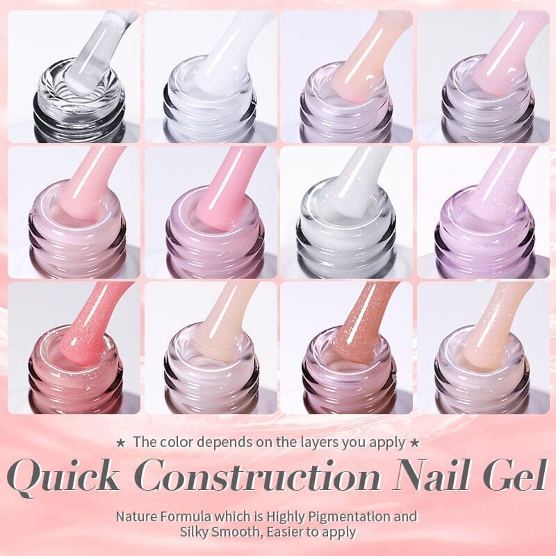 Clear Quick Construction Nail Gel QC01 10ml Gel Nail Polish BORN PRETTY 