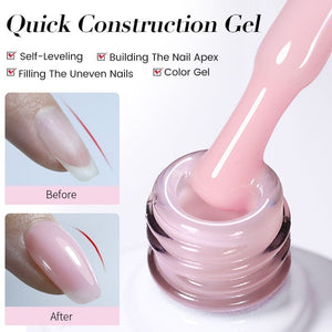 Clear Quick Construction Nail Gel QC01 10ml Gel Nail Polish BORN PRETTY 