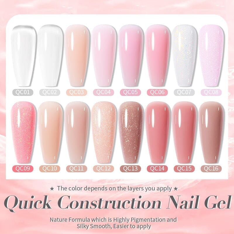 Clear Quick Construction Nail Gel QC01 10ml Gel Nail Polish BORN PRETTY 