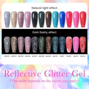 15ml Reflective Glitter Gel BG104 Gel Nail Polish BORN PRETTY 
