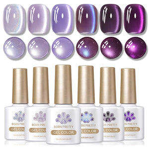 Purple Collection Cat Magnetic Gel Polish 10ml Gel Nail Polish BORN PRETTY 