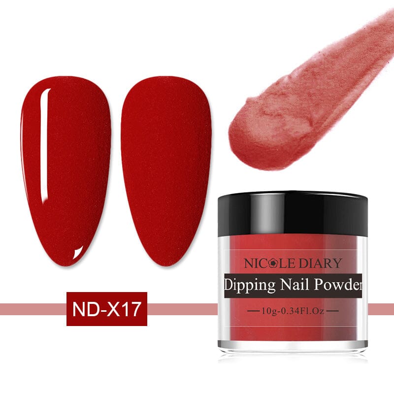 Matte Color Dipping Nail Powder 10ml Nail Powder NICOLE DIARY ND-X17 