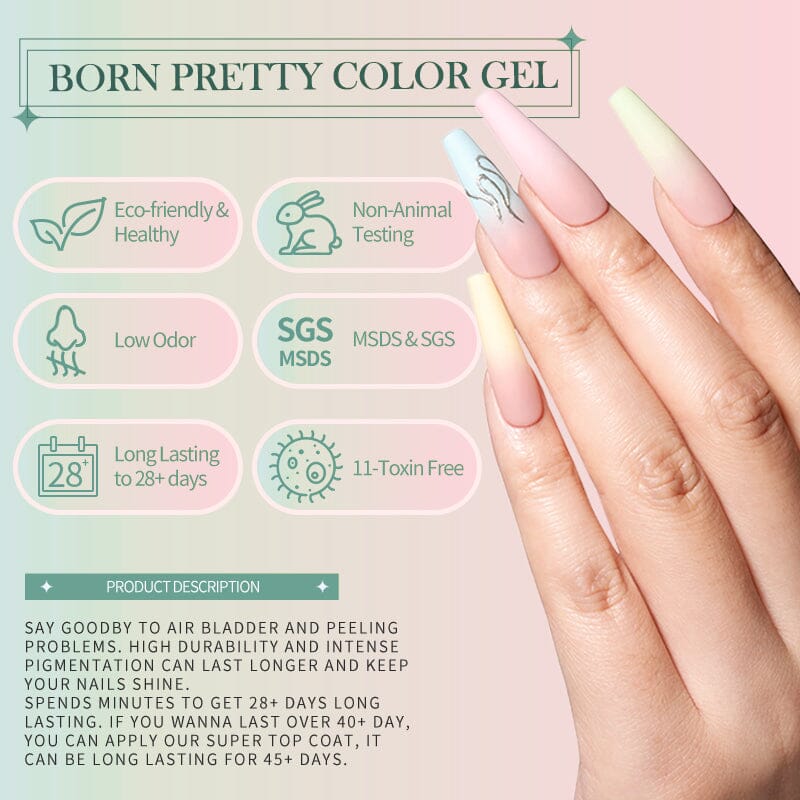 Silky White Series Gel Polish 10ml CG106 Gel Nail Polish BORN PRETTY 
