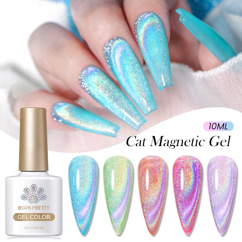 Iridescent Cat Magnetic Gel 10ml Gel Nail Polish BORN PRETTY 