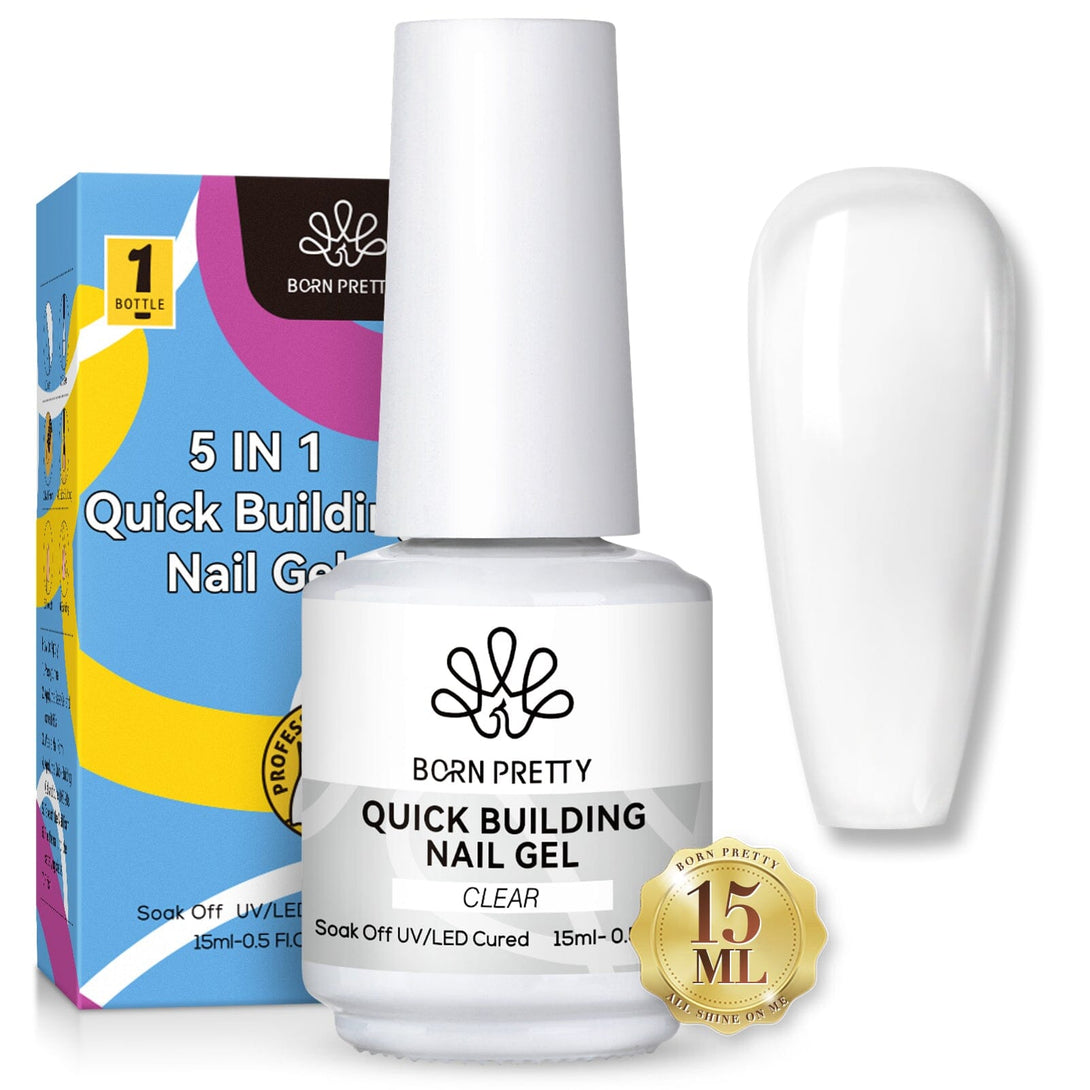 3pcs Set Clear Quick Building Nail Gel Kit Gel Nail Polish BORN PRETTY 
