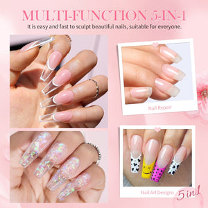 3pcs Set Clear Quick Building Nail Gel Kit Gel Nail Polish BORN PRETTY 