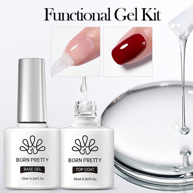 Base Gel & Super Top Coat 10ml Gel Nail Polish BORN PRETTY 