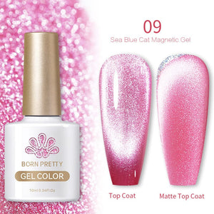 Sea Blue Cat Magnetic Gel 10ml Gel Nail Polish BORN PRETTY 09 