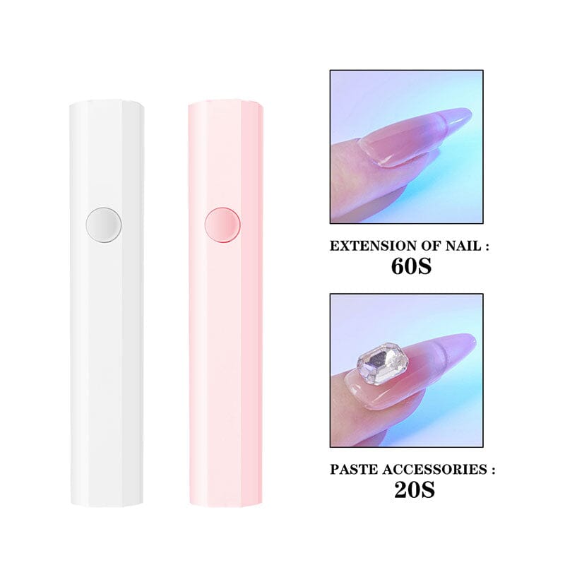 White Octagon Handheld Nail Lamp 3W Tools & Accessories No Brand 