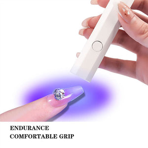 White Octagon Handheld Nail Lamp 3W Tools & Accessories No Brand 