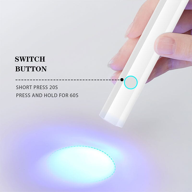 White Octagon Handheld Nail Lamp 3W Tools & Accessories No Brand 