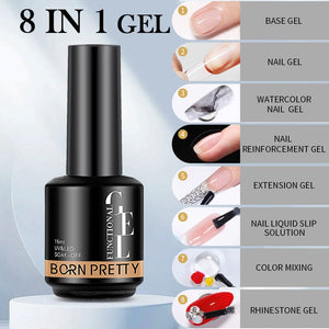 8 in 1 Nail Glue Gel 15ml Gel Nail Polish BORN PRETTY 