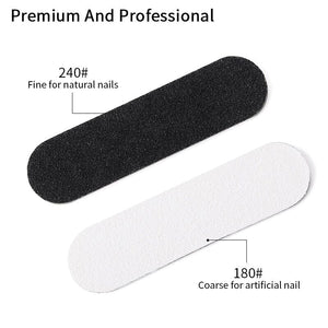 Black & White Mini Nail File Tools & Accessories BORN PRETTY 