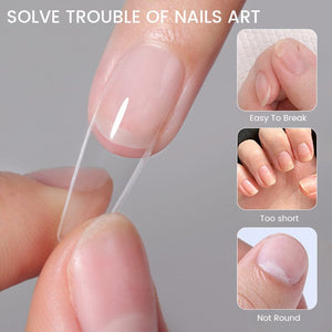 Almond Soft Gel Tips 550pcs Nail Tools BORN PRETTY 