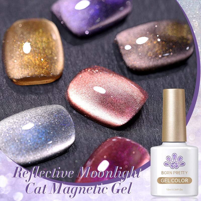 Reflective Moonlight Cat Magnetic Gel 10ml Gel Nail Polish BORN PRETTY 