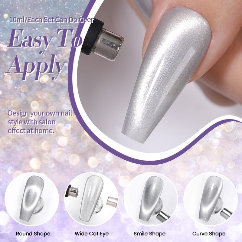 Reflective Moonlight Cat Magnetic Gel 10ml Gel Nail Polish BORN PRETTY 
