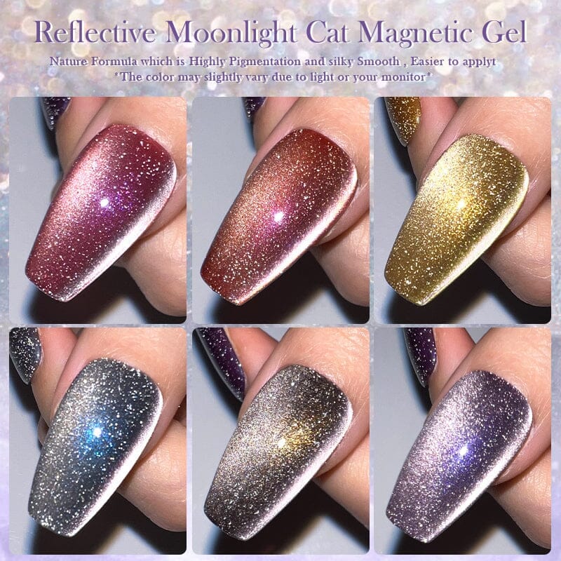 Reflective Moonlight Cat Magnetic Gel 10ml Gel Nail Polish BORN PRETTY 