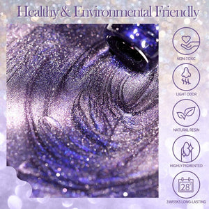 Reflective Moonlight Cat Magnetic Gel 10ml Gel Nail Polish BORN PRETTY 