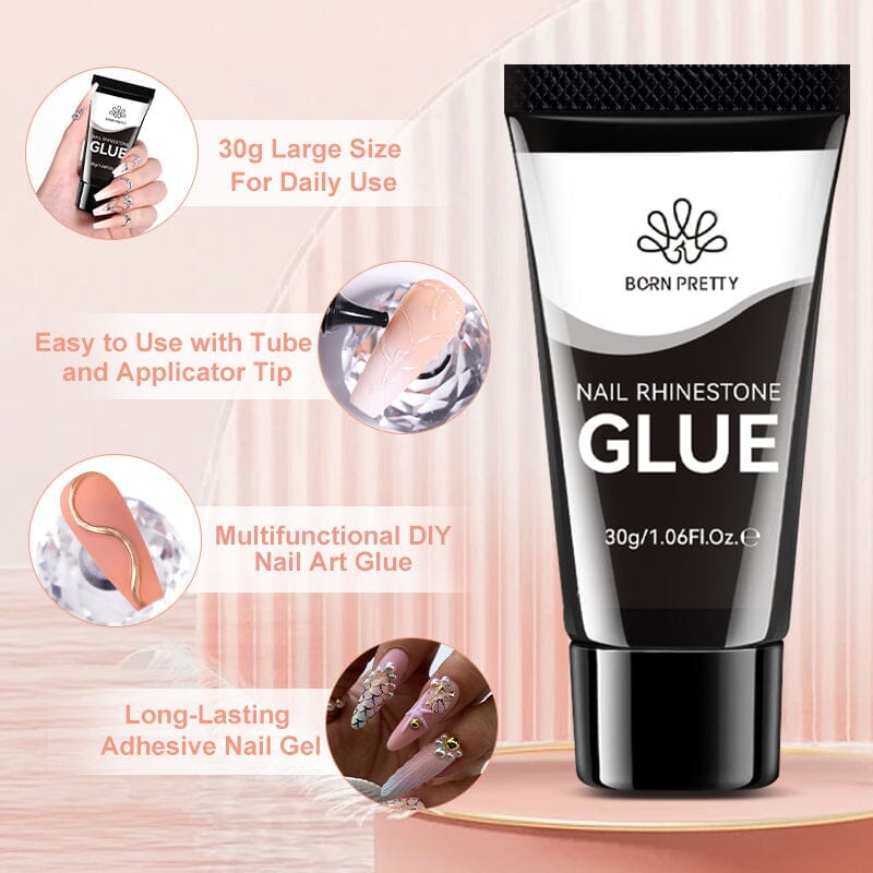 [US ONLY] Nail Rhinestone Glue 30g Gel Nail Polish BORN PRETTY 