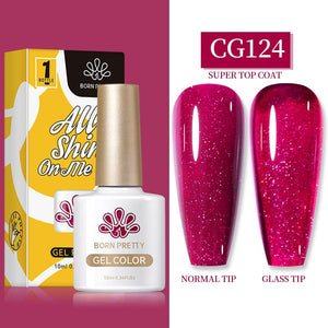 Trendy Magenta Gel Polish 10ml Gel Nail Polish BORN PRETTY CG124 